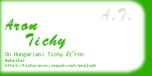 aron tichy business card